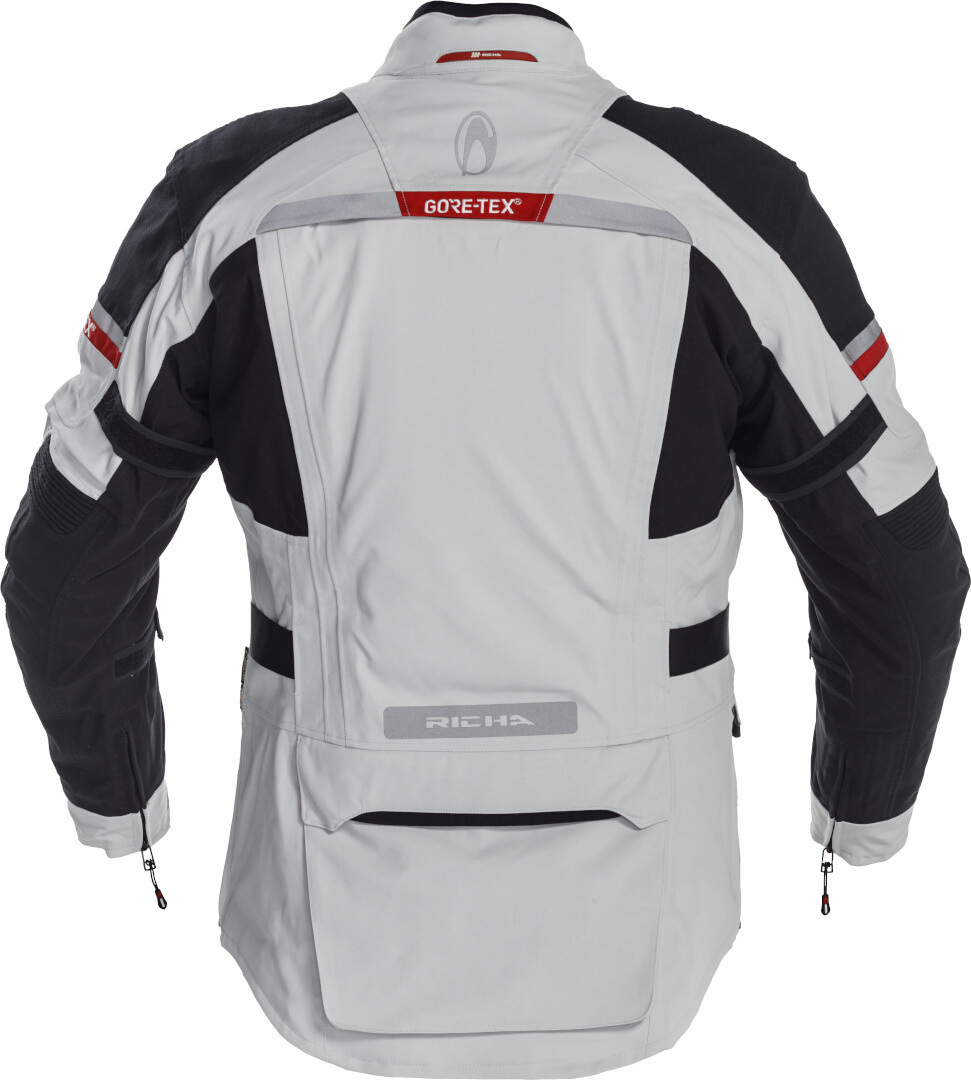Richa Atlantic Gore-Tex waterproof Motorcycle Textile Jacket light grey/black L Figure 2