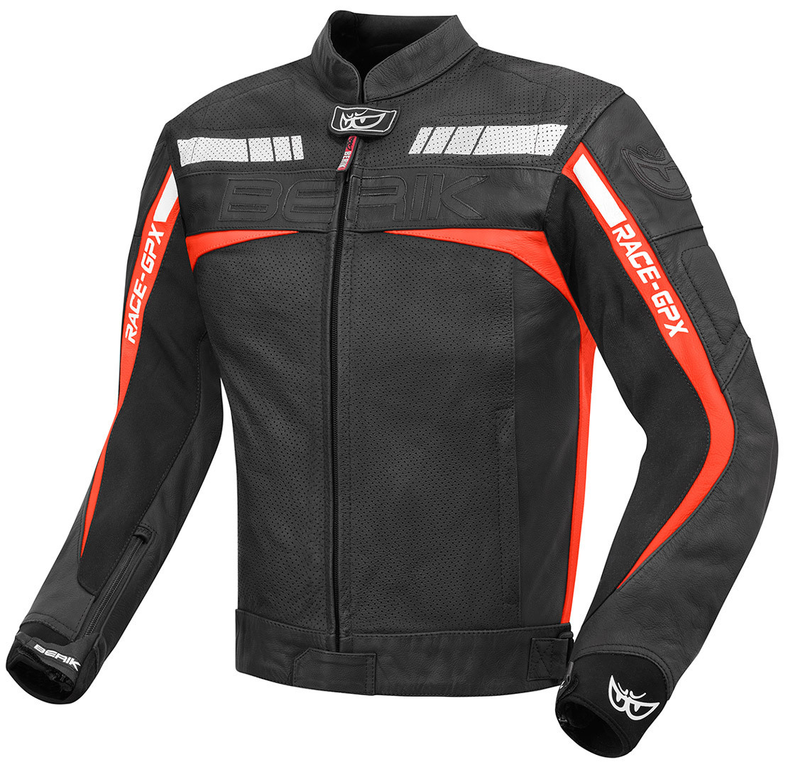 Berik Conquest Motorcycle Leather Jacket black/red 56 Figure 1