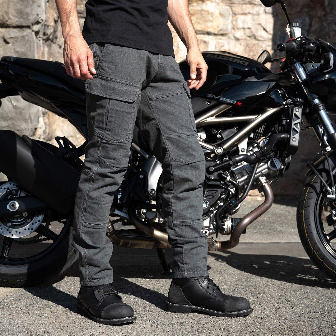 Merlin Warren D3O Cargo Motorrad Jeans grau 38 Abbildung 3
