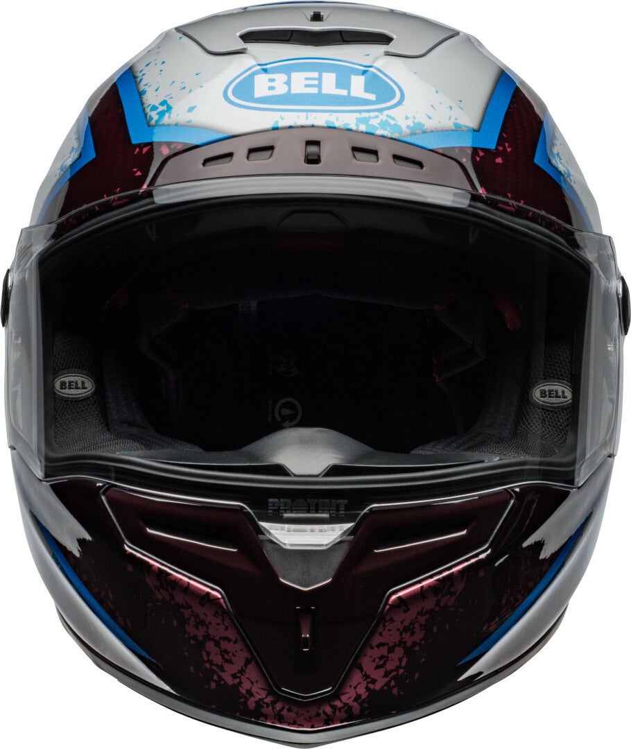Bell Race Star DLX Flex Xenon Helm rot/hellblau/silber L (59/60) Abbildung 2