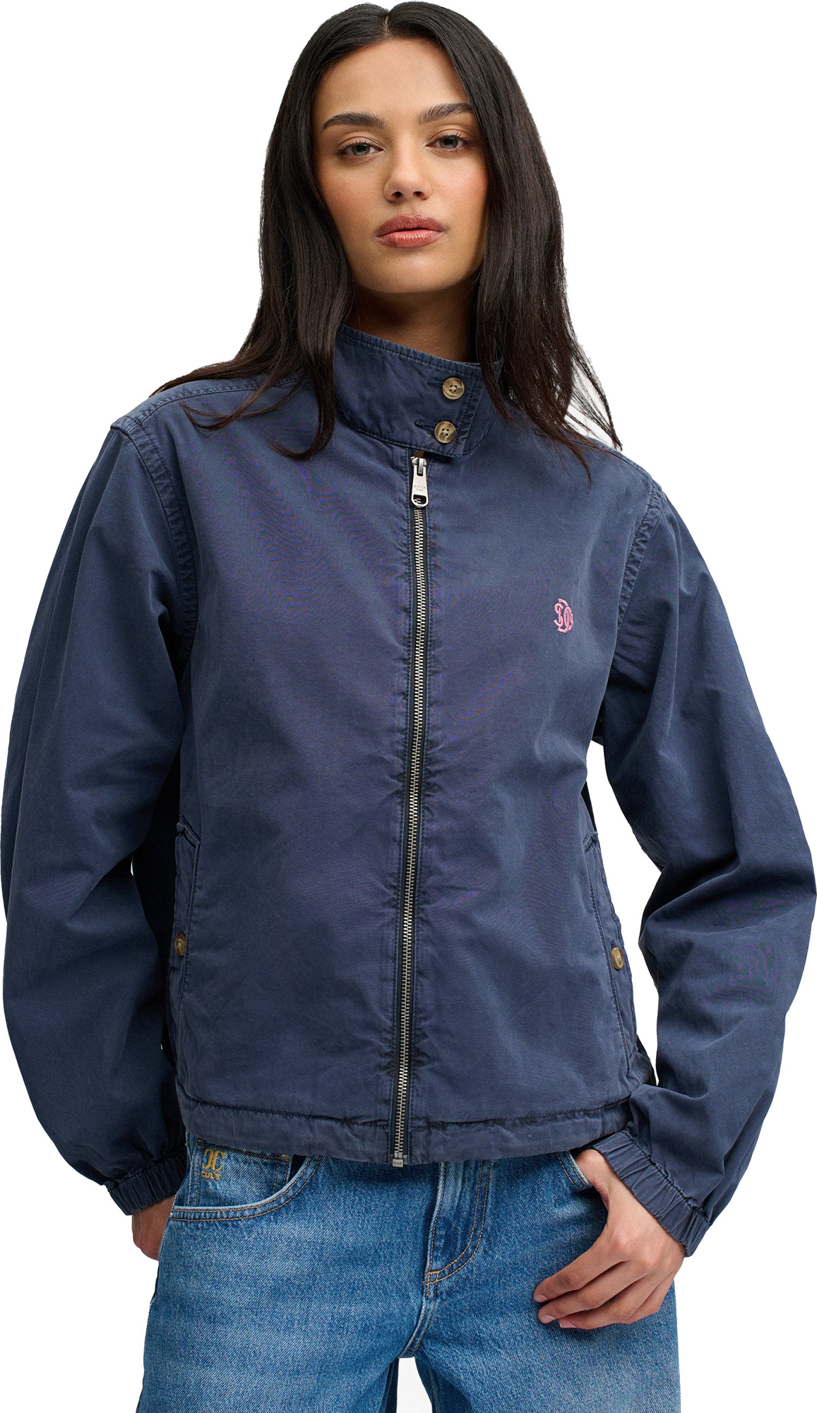 Superdry & Co Harrington Damen Jacke marineblau 14 Abbildung 1