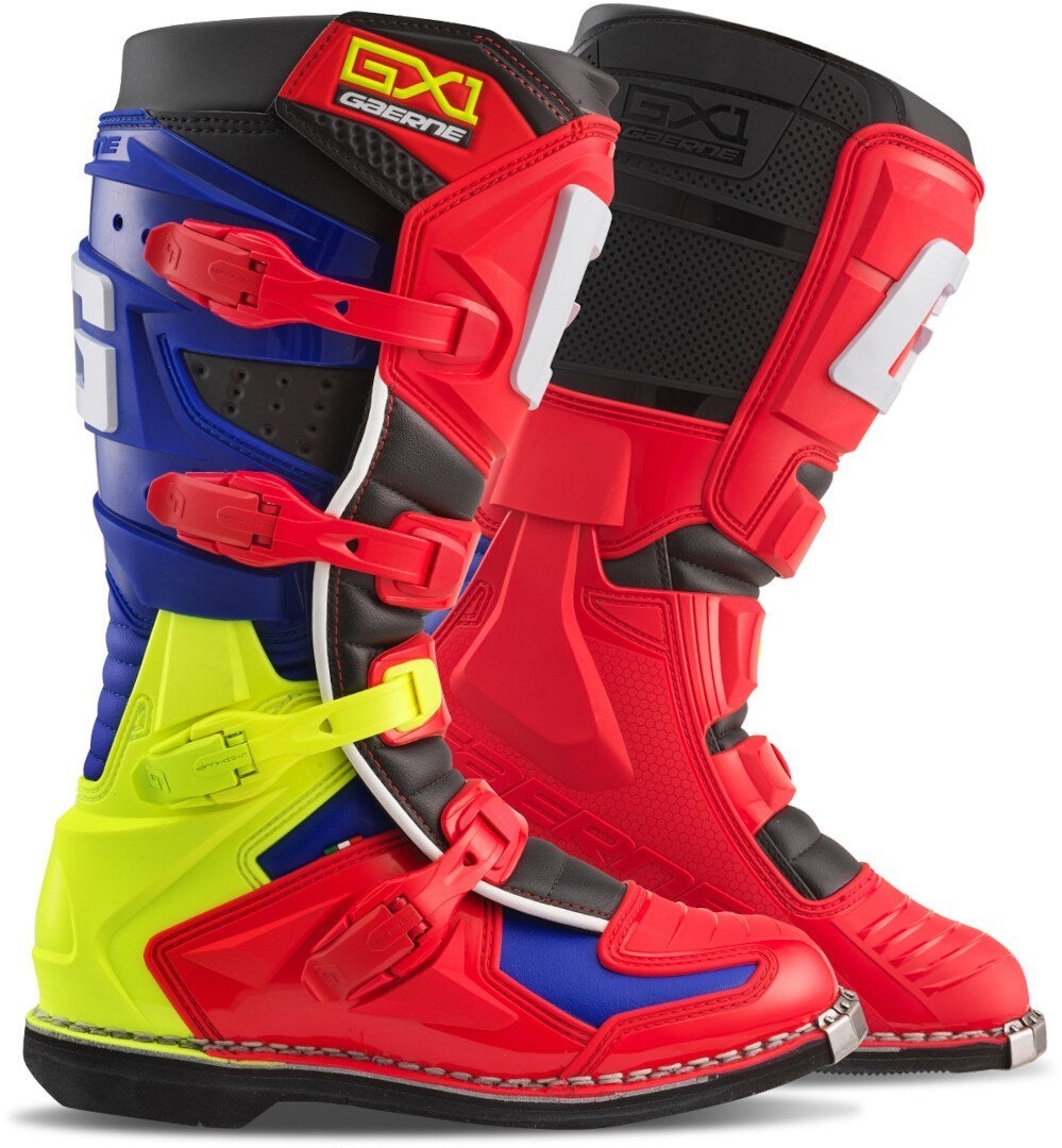 Gaerne GX-1 Goodyear Bottes de motocross orange/blanc 44,5 Figure 8
