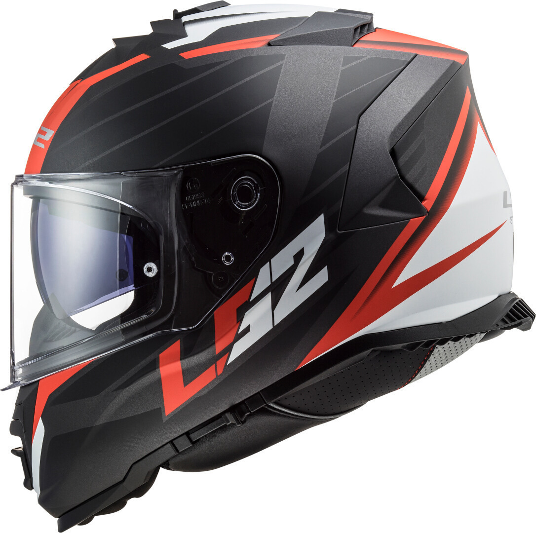 LS2 FF800 Storm Nerve Helm schwarz matt/rot M (57/58) Abbildung 3