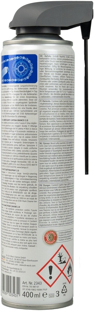 S100 Vit Kedjespray 2.0 2025 400 ml Figur 2