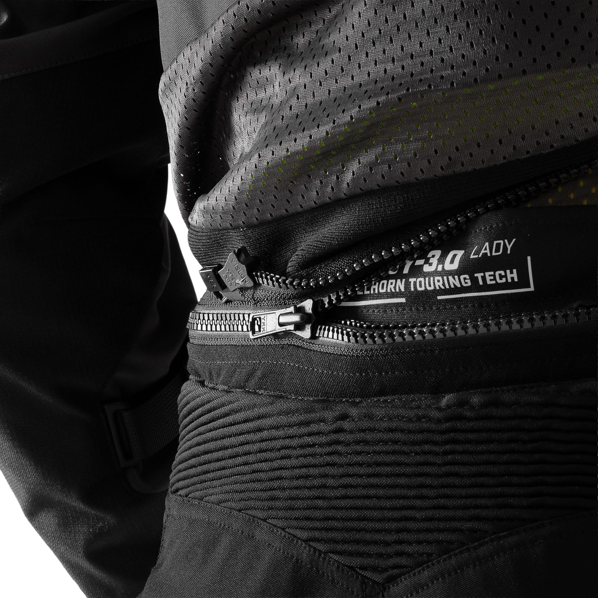 Rebelhorn Hardy 3.0 wasserdichte Damen Motorrad Textilhose schwarz Kurz 2XL Abbildung 9