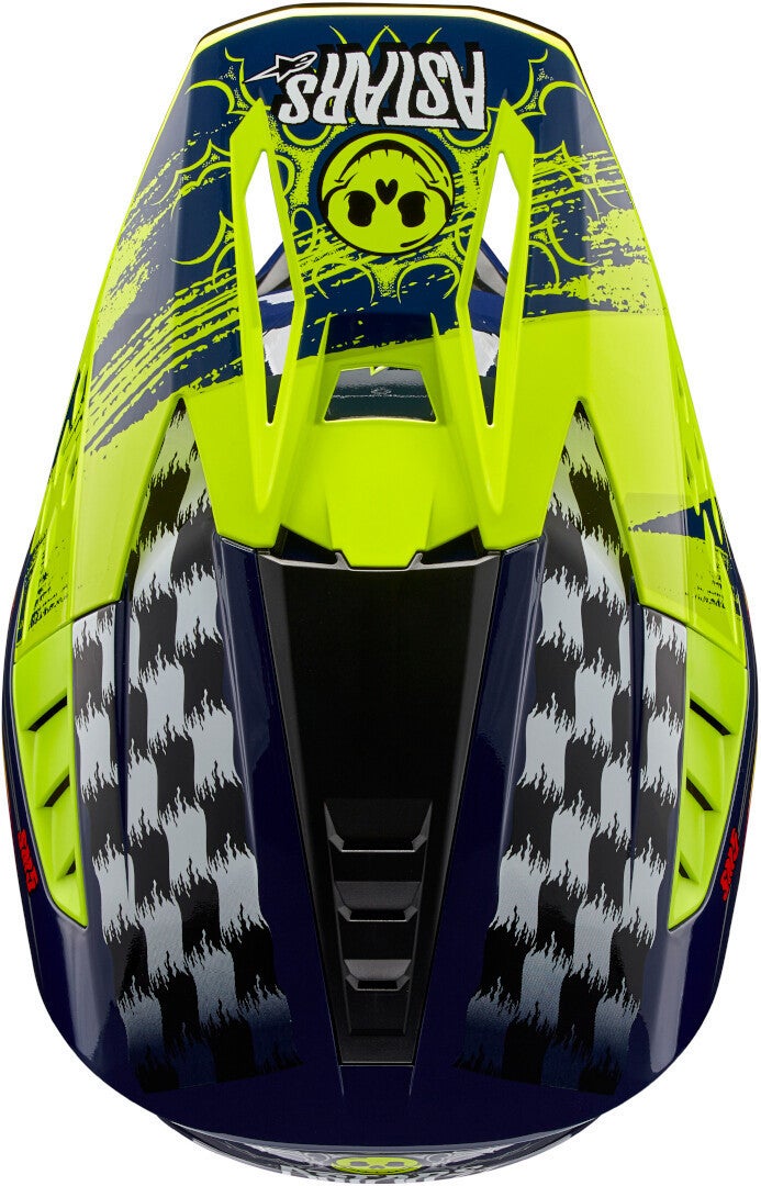 Alpinestars S-M5 Rash Casque de motocross bleu/jaune M (57/58) Figure 2