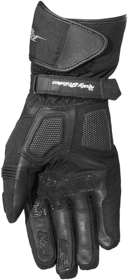 Rusty Stitches Ryder Waterproof Motorcycle Gloves black/grey S Figure 2