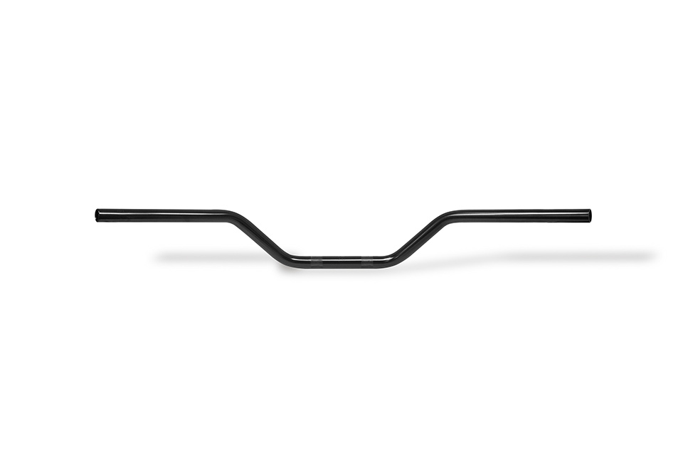 LSL 7/8 tums stålstyre naken cykel L02 svart Figur 2