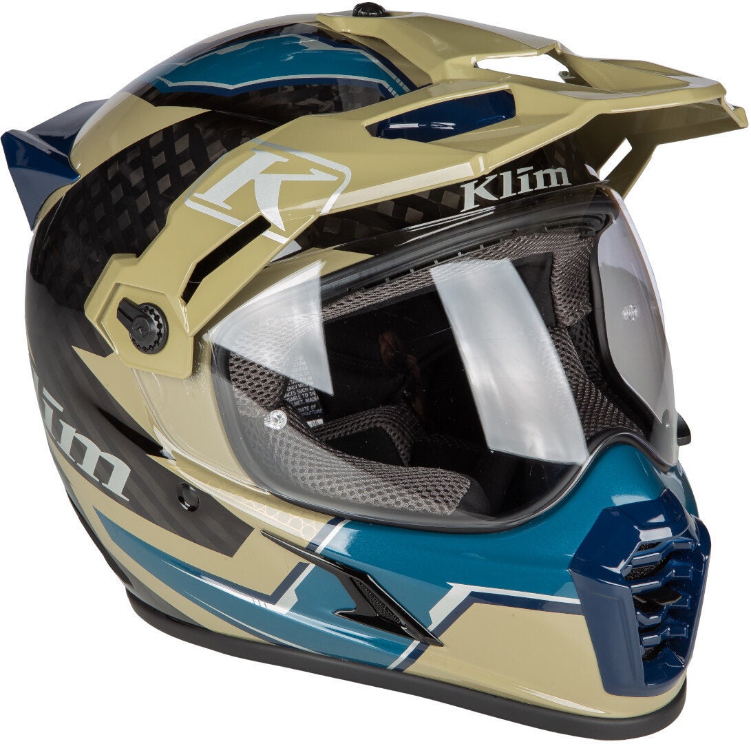 Klim Krios Pro Ventura Carbon ECE/DOT Casco da enduro oliva XL (61/62) Figura 3