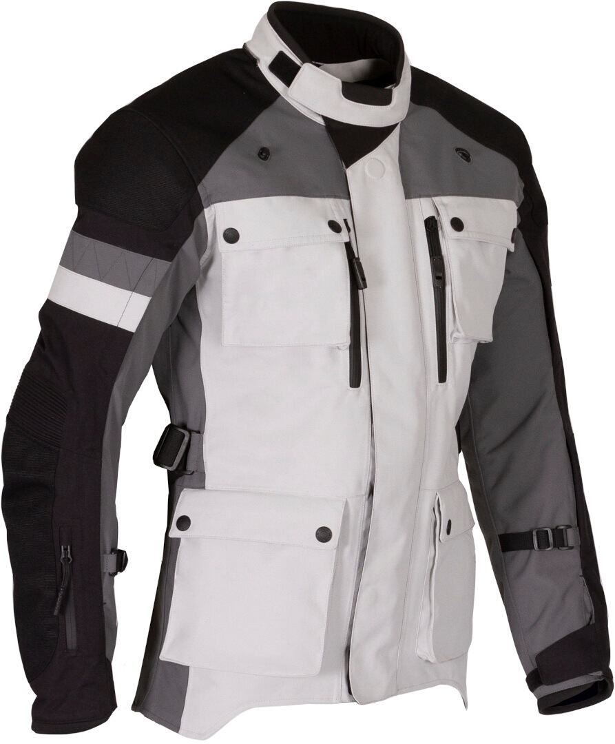 Merlin Solitude D3O Jaqueta têxtil da motocicleta preto/branco/cinza L Figura 5