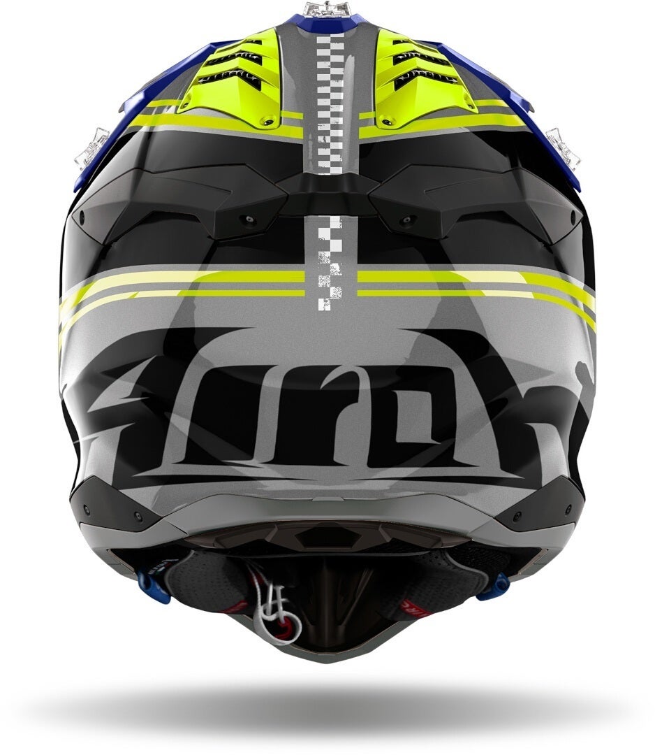 Airoh Aviator 3 Hima Casco da motocross blu/giallo XL (61/62) Figura 2