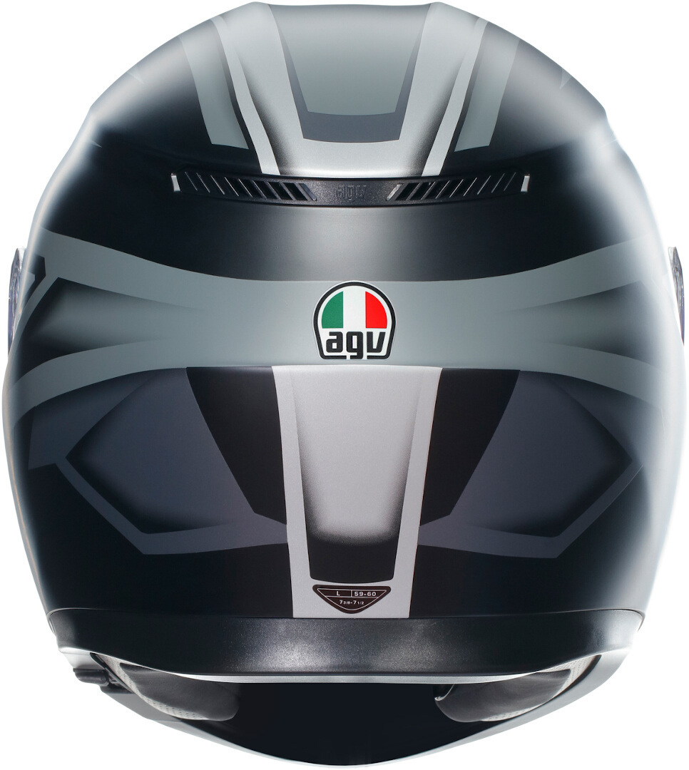 AGV K3 Compound Hjälm Svart matt/grå XXL (63/64) Figur 4