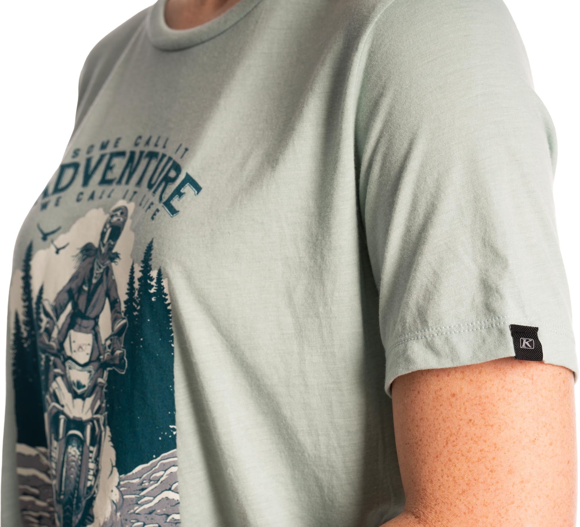 Klim Adventure Tri-Blend Dam-T-shirt grå XL Figur 3