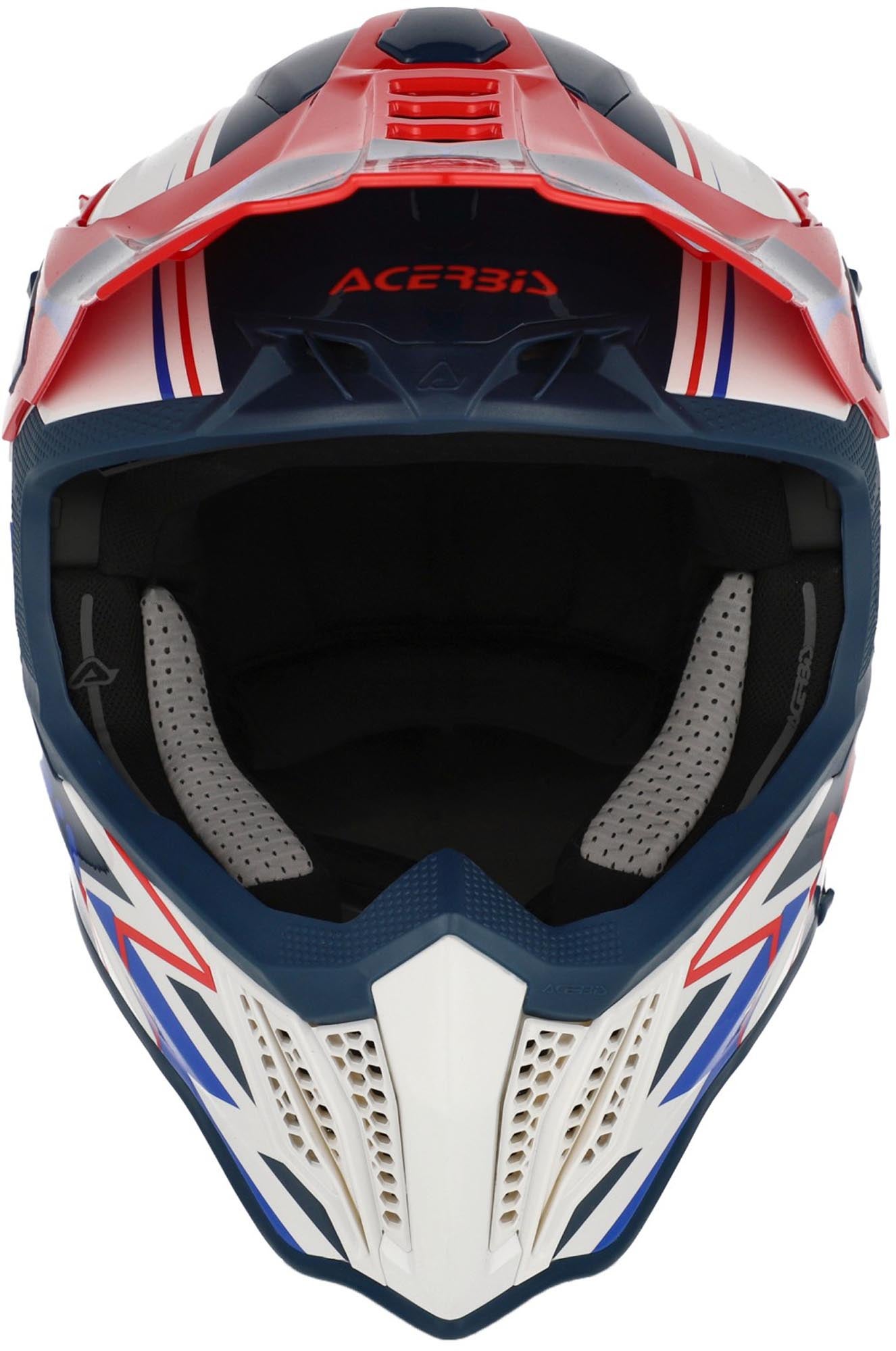 Acerbis Airstrike-X Graphic Motocross Helmet white/blue/red M (57/58) Figure 4