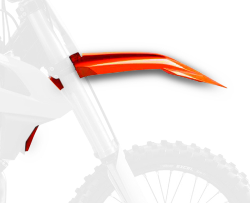 POLISPORT Orange främre stänkskärm KTM SX85 Figur 2