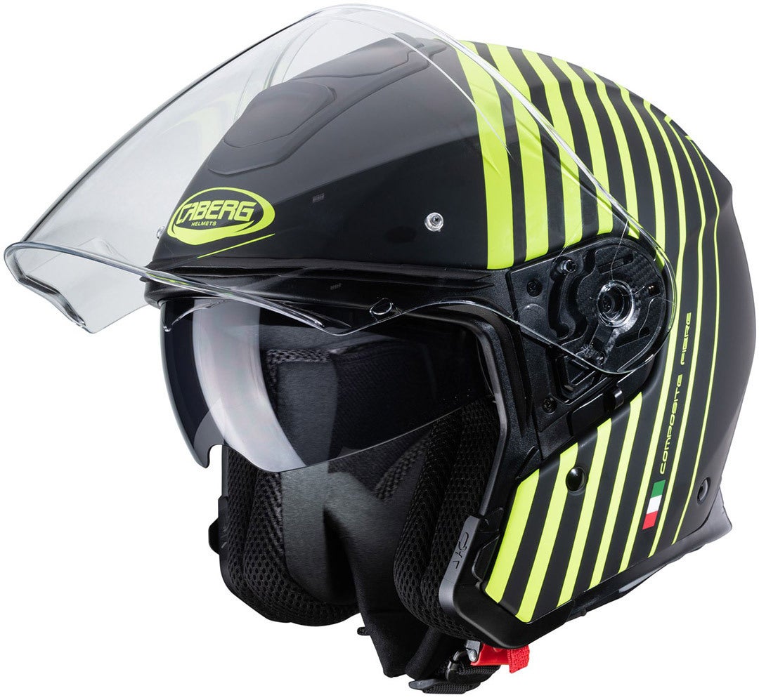 Caberg Flyon Bakari Jethelm schwarz/gelb XXL (63/64) Abbildung 3