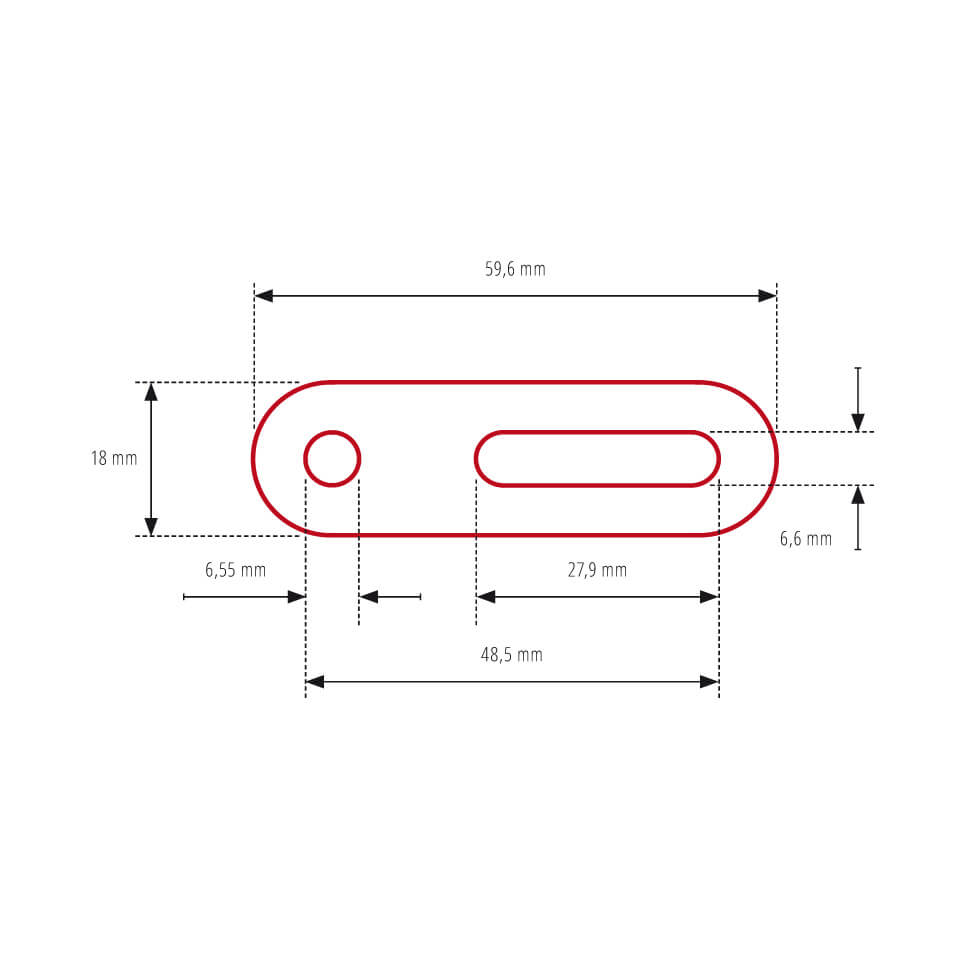 HIGHSIDER Universal-Adapter, 60mm kurz, Schraublochabstand 20-42mm Figura 3