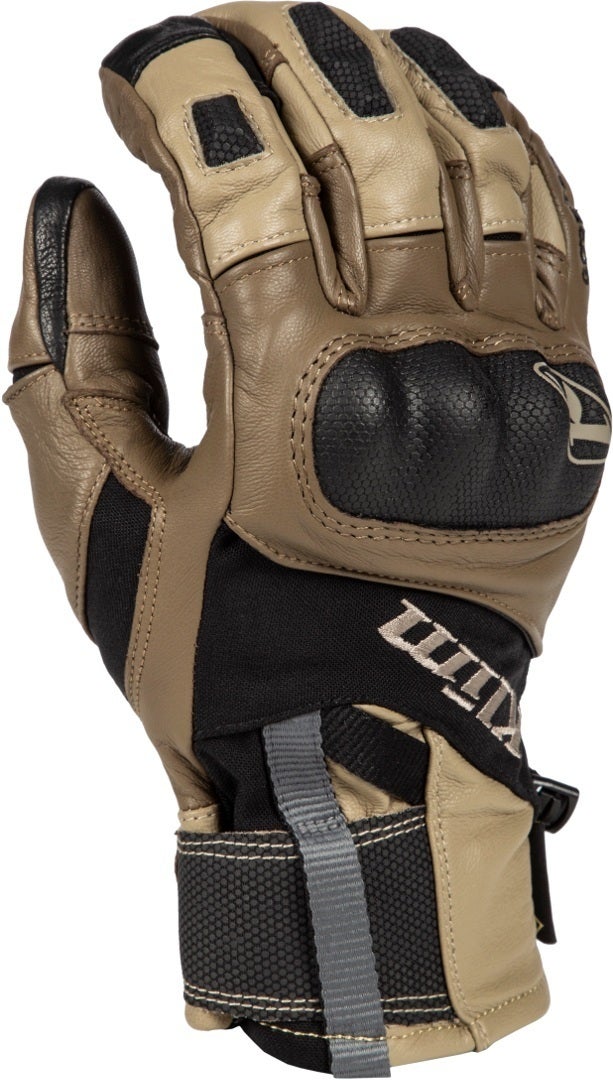 Klim Adventure GTX Short Motorcycle Gloves brown M Figure 1