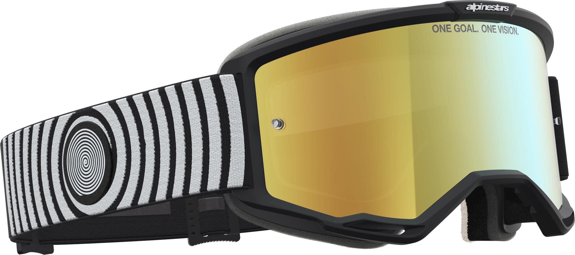 Alpinestars Vision 5 Hone Mirror Lunettes de motocross Noir/Blanc Figure 3