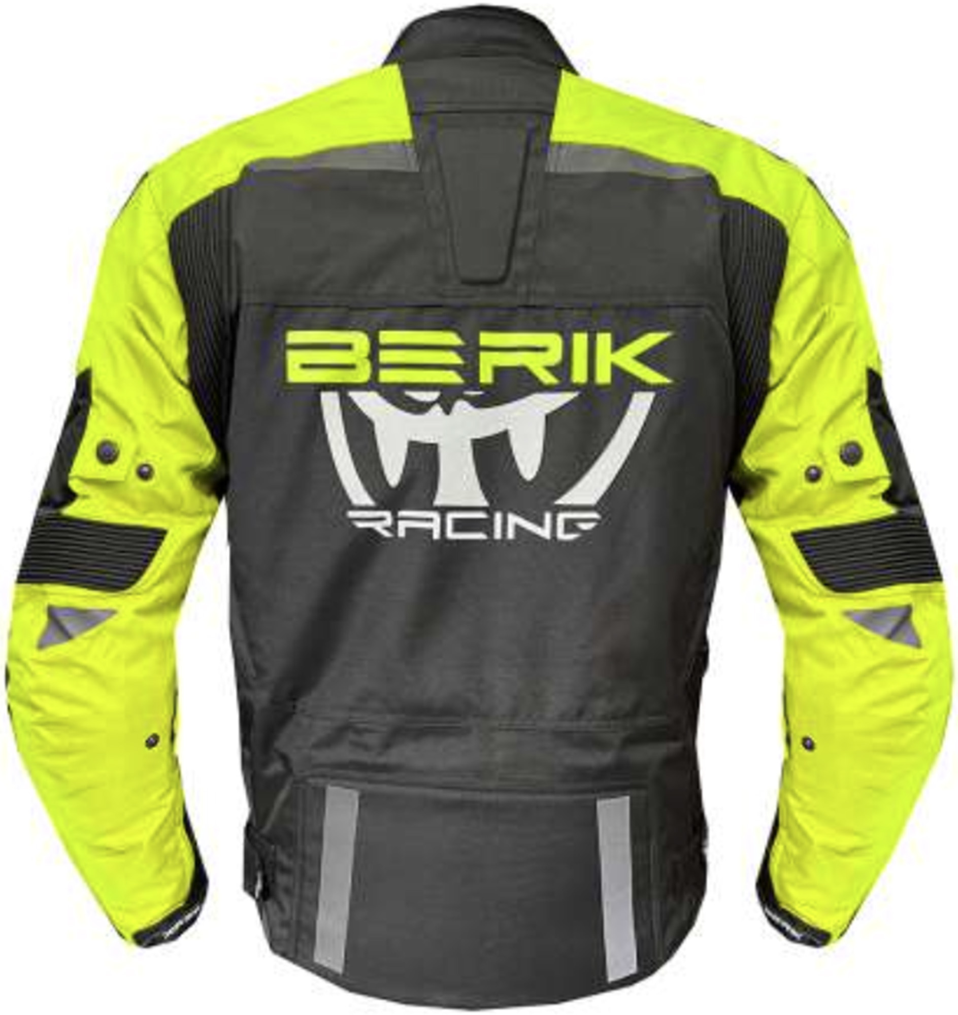 Berik Amras Jachetă impermeabilă Textil pentru motocicletă Negru/Galben/Alb 60 Figura 2