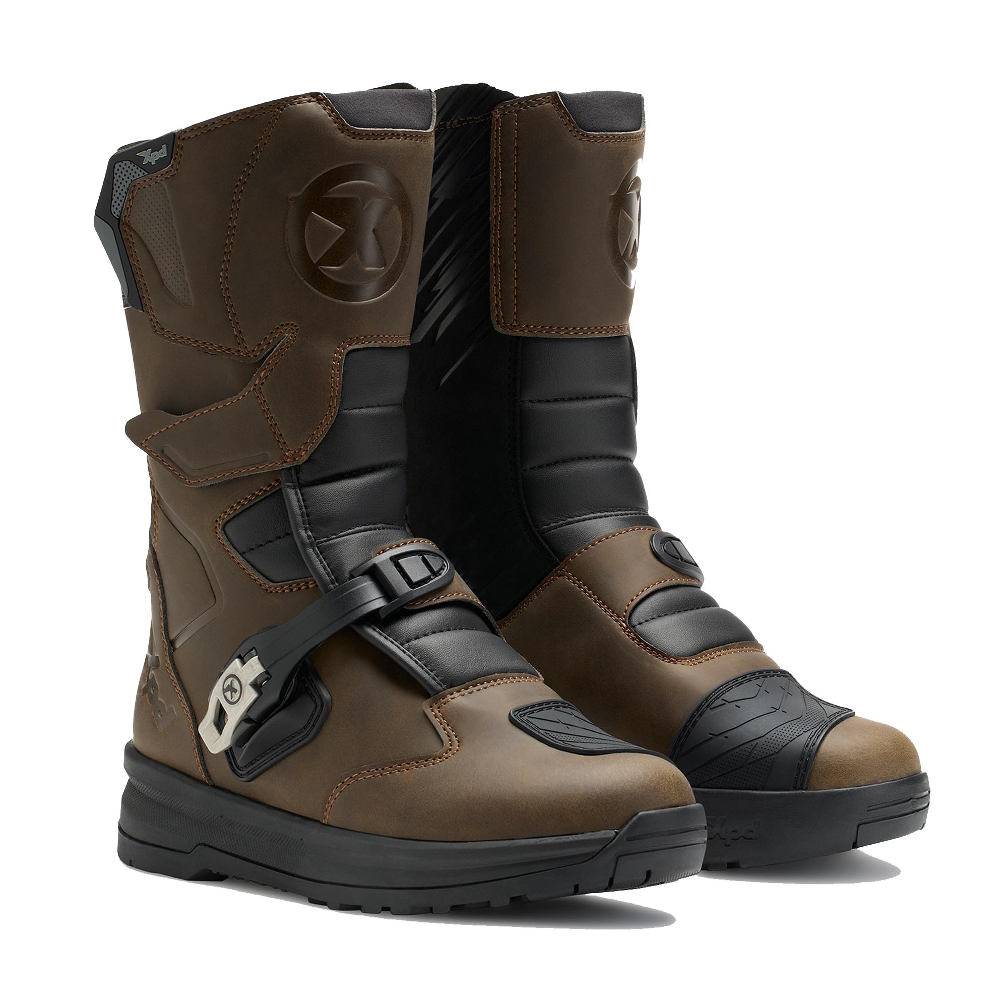 XPD X-ADV Tourmax H2Out Botas de motocicleta impermeáveis marrom 46 Figura 1