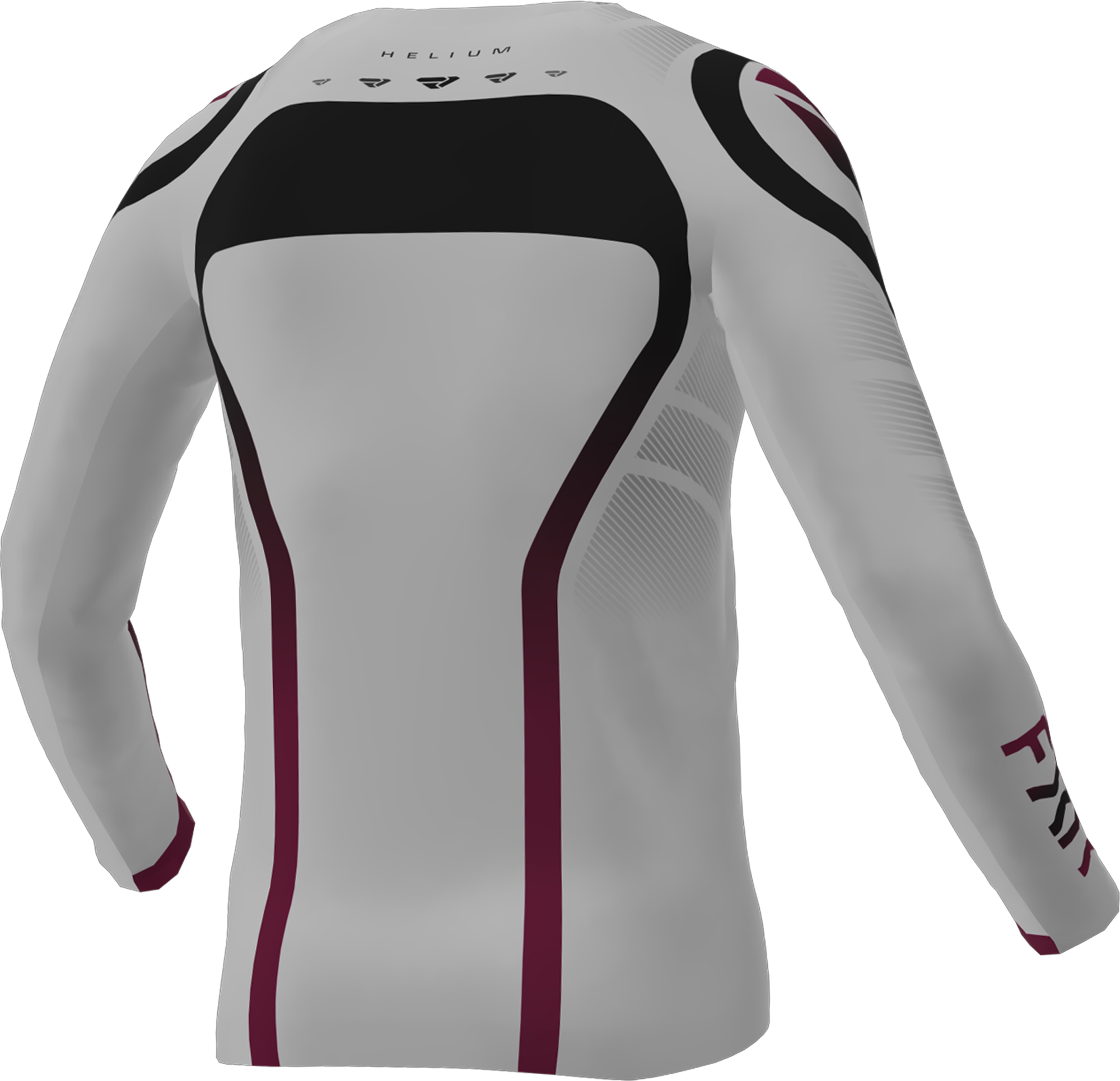 FXR Helium Infinity Maillot de motocross Gris/negro/rojo S Figura 2