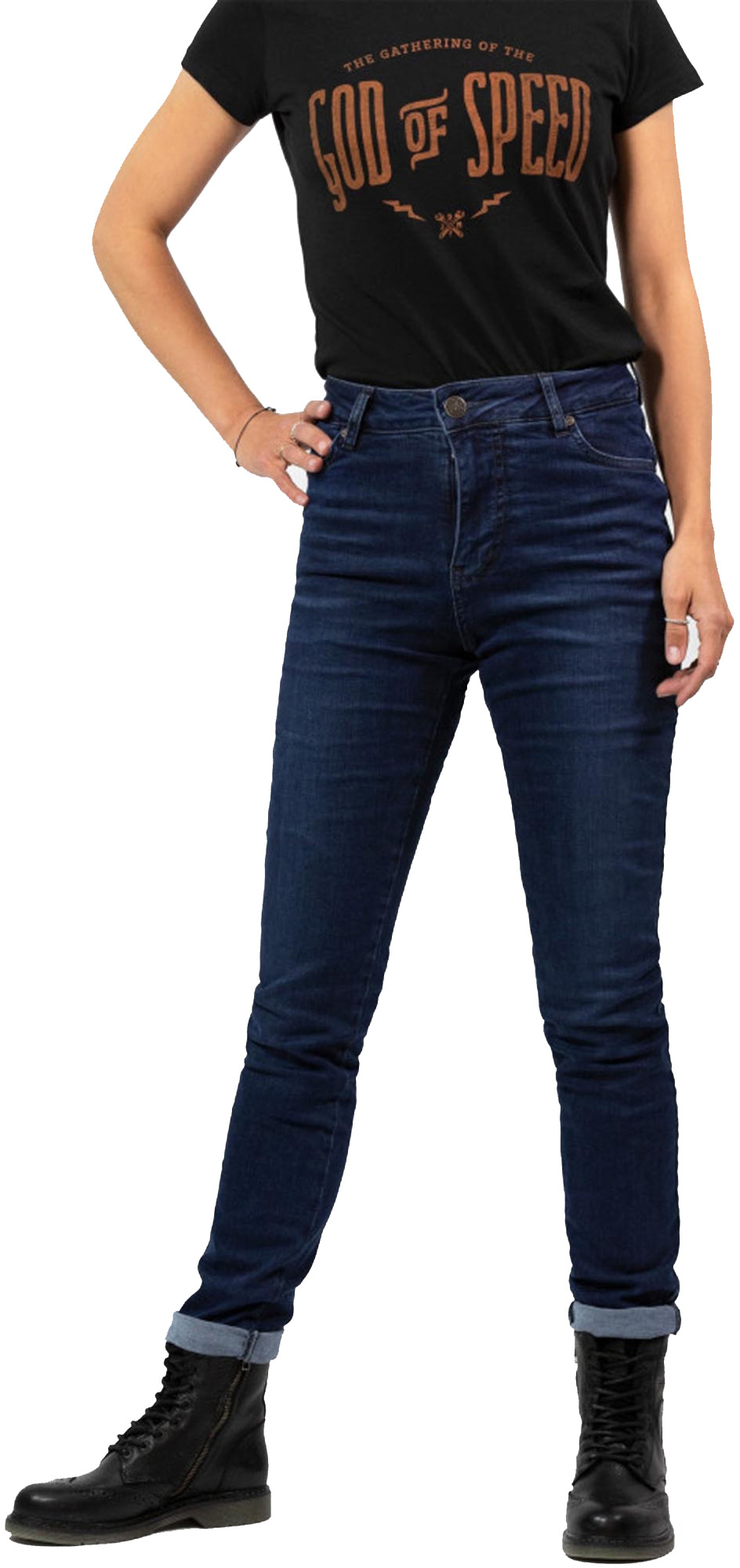 John Doe Betty High XTM Damer Jeans blå 32 L34 Figur 2
