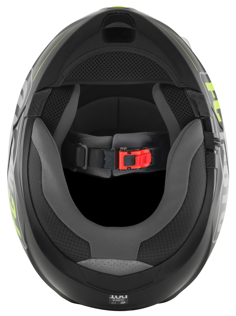 FC-Moto Novo Straight Hjälm svart/gul XS (53/54) Figur 8