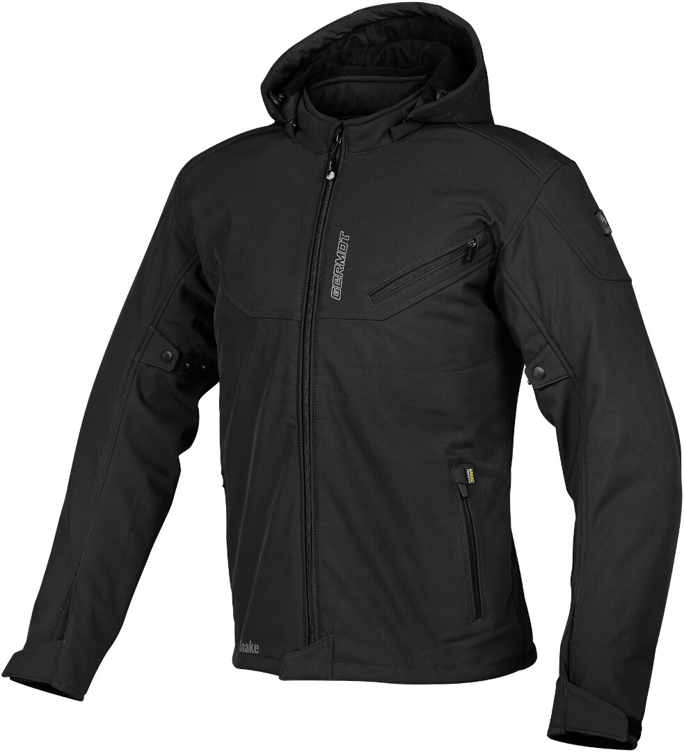 Germot Snake waterproof Motorcycle Softshell Jacket black L Figure 1
