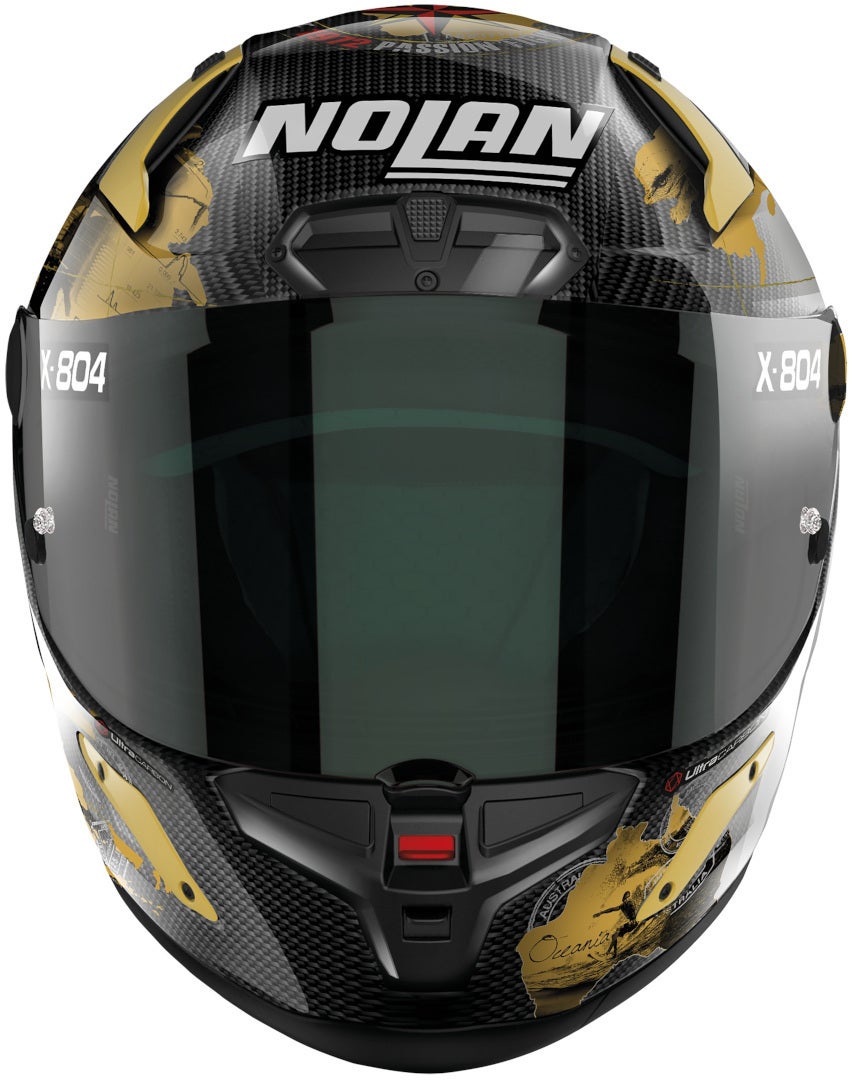 Nolan X-804 RS Ultra Carbon Carlos Checa Gold Replica ヘルメット