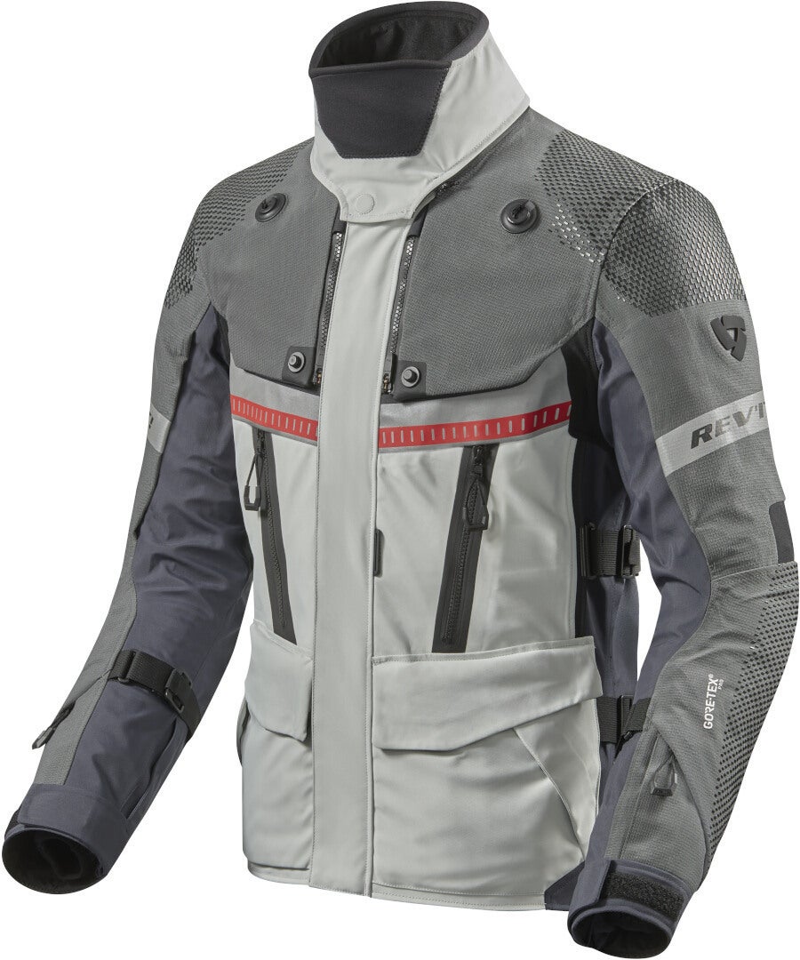 Revit Dominator 3 GTX Motorcycle Textile Jacket grey/blue L Figure 1