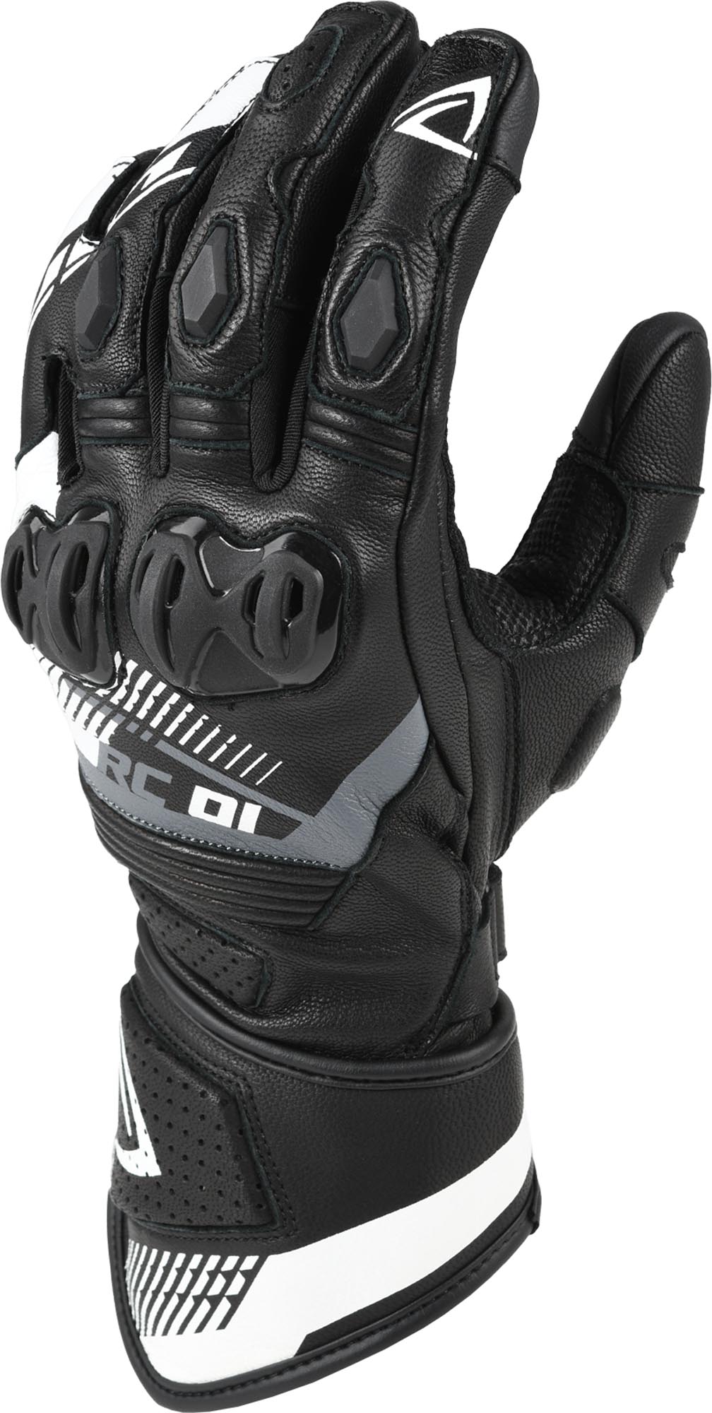 DIFI Onyx Motorhandschoenen zwart/wit 3XL Figuur 1