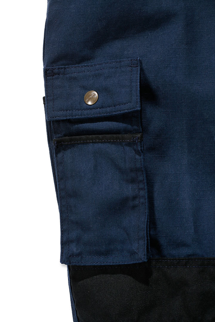 Carhartt Multi Pocket Ripstop 바지 짙은 파란색 40 L28 그림 4