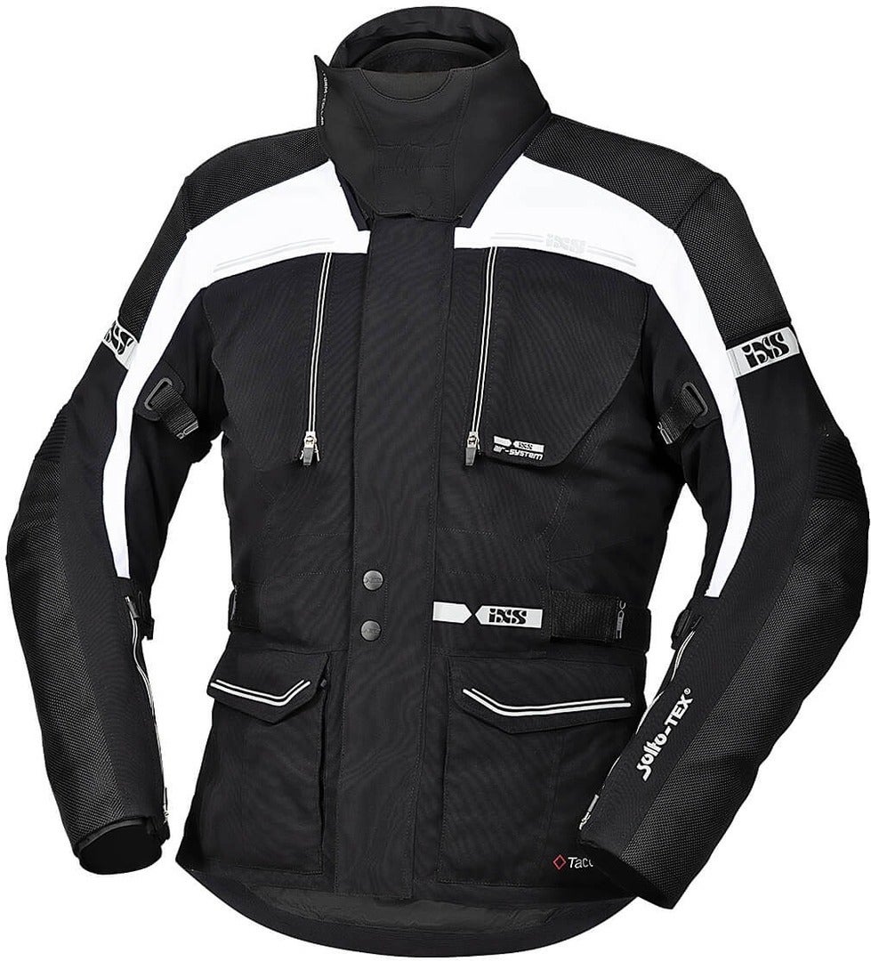 IXS Tour Traveller-ST Revestimento têxtil da motocicleta preto/branco 4XL Figura 1