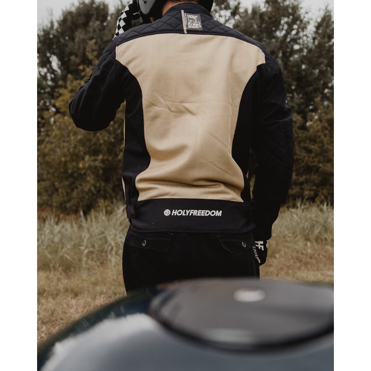 HolyFreedom Rete Air Giacca tessile da moto nero/oro L Figura 9