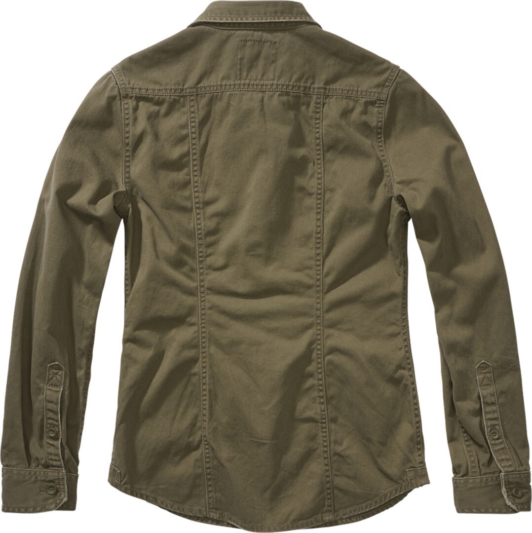 Brandit Vintage Long Sleeve Cămașă pentru doamne măsline M Figura 4