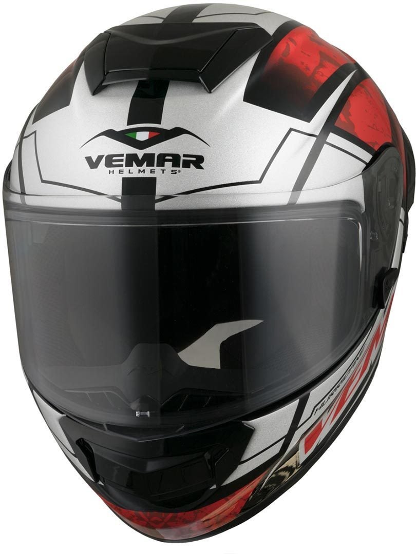Vemar Hurricane Claw Capacete preto/vermelho/branco XL (61/62) Figura 1