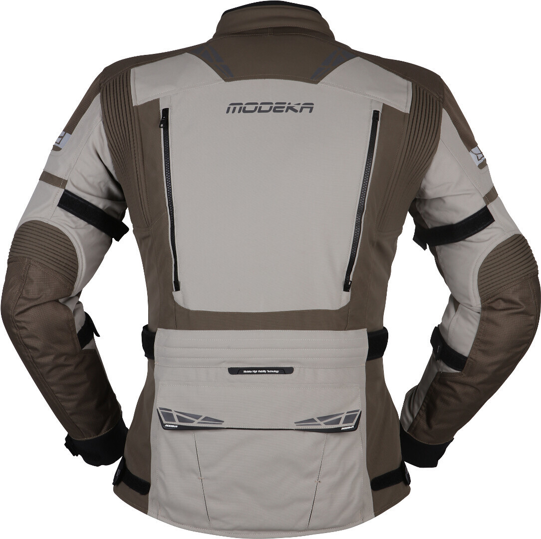 Modeka Panamericana 2 Motorcycle Textile Jacket grey/brown Long M Figure 2