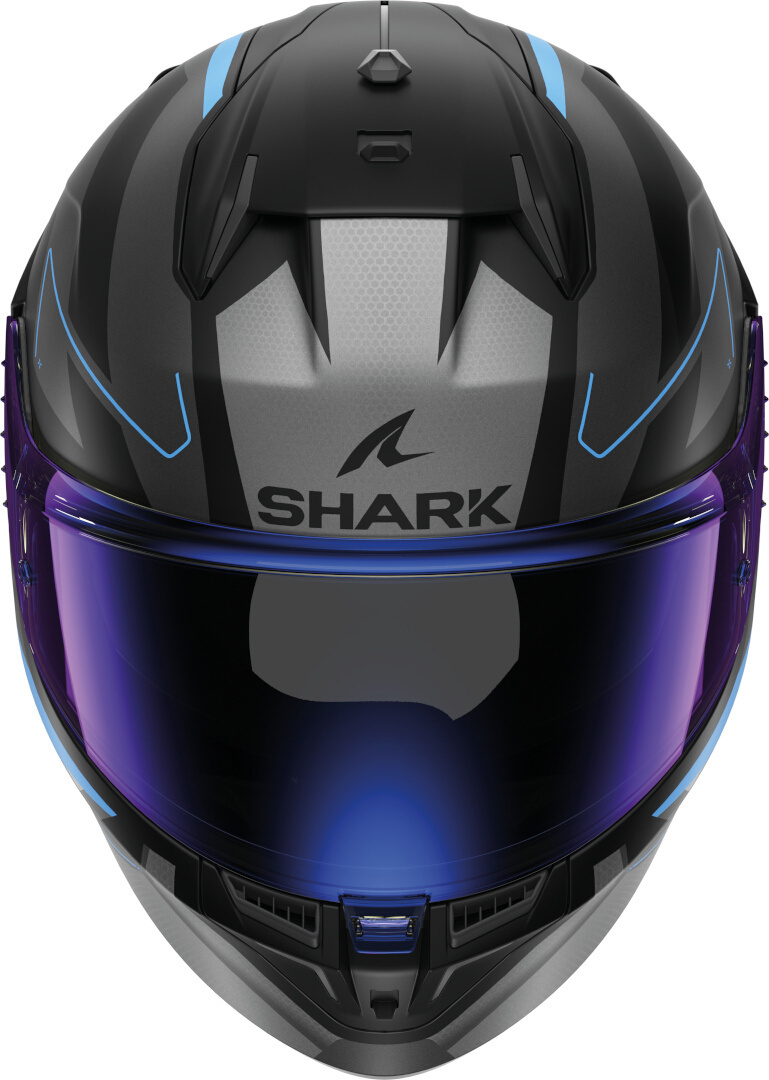 Shark D-Skwal 3 Sizler Casco negro mate/gris/azul M (57/58) Figura 2