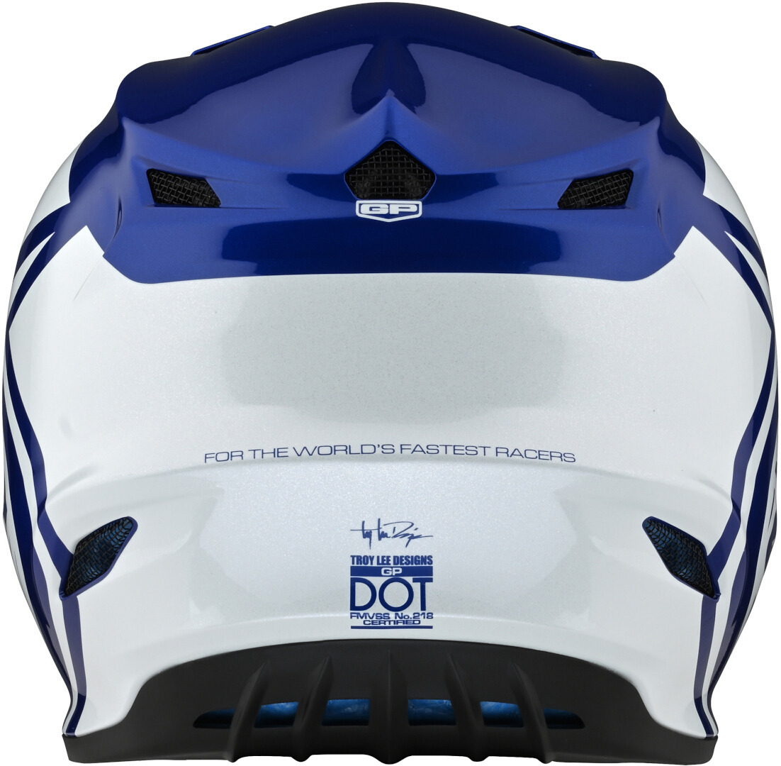 Troy Lee Designs GP Overload Casco de Motocross azul/blanco 2XL Figura 6