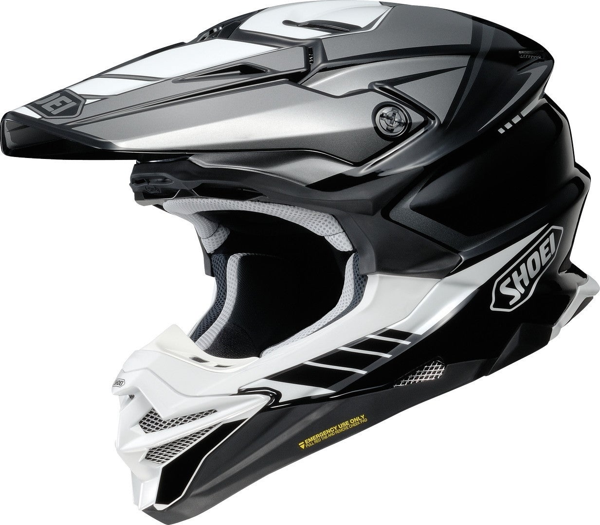 Shoei VFX-WR 06 Jammer Motocross hjelm sort/grå/hvid S (55/56) Figur 1