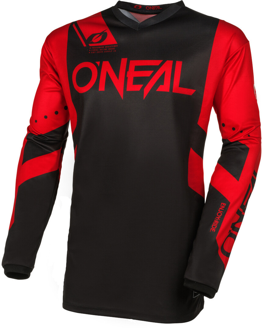 Oneal Element Racewear Motocross trøje sort/rød XL Figur 1