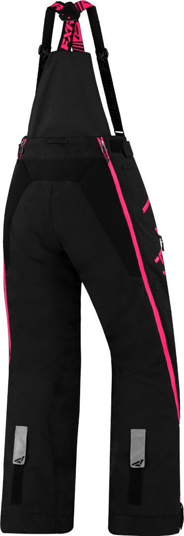 FXR Edge Ladies Snowmobile Bib Pants black/hotpink 14 Figure 2