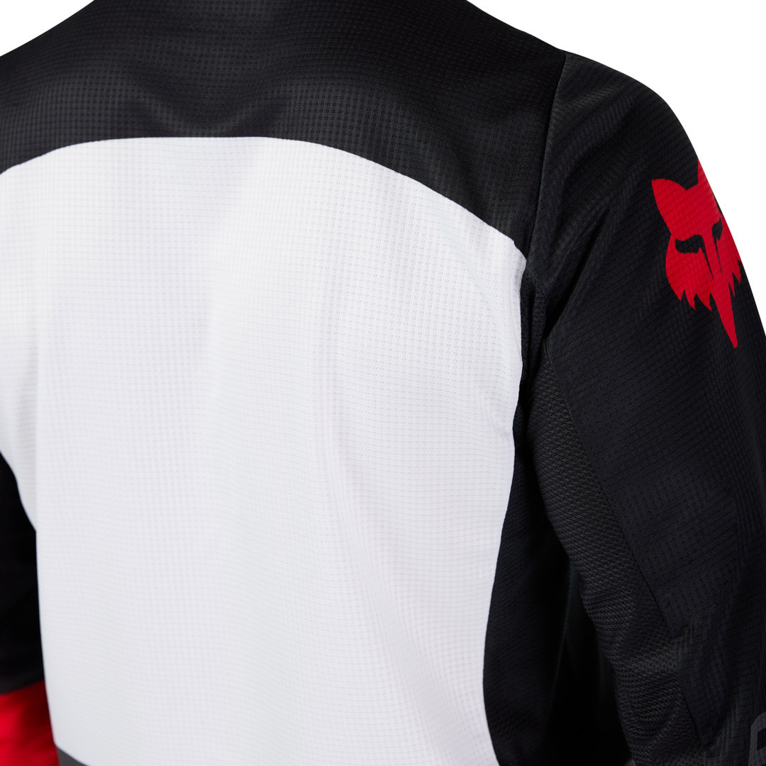 FOX 180 Flow Motocross Jersey weiß/rot L Abbildung 3