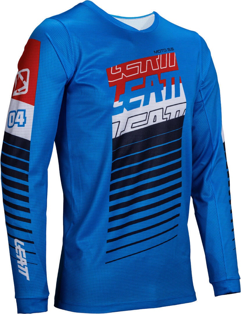 Leatt 3.5 Ride Kit Stripes 2025 Set Maglia e Pantaloni Motocross blu L Figura 2