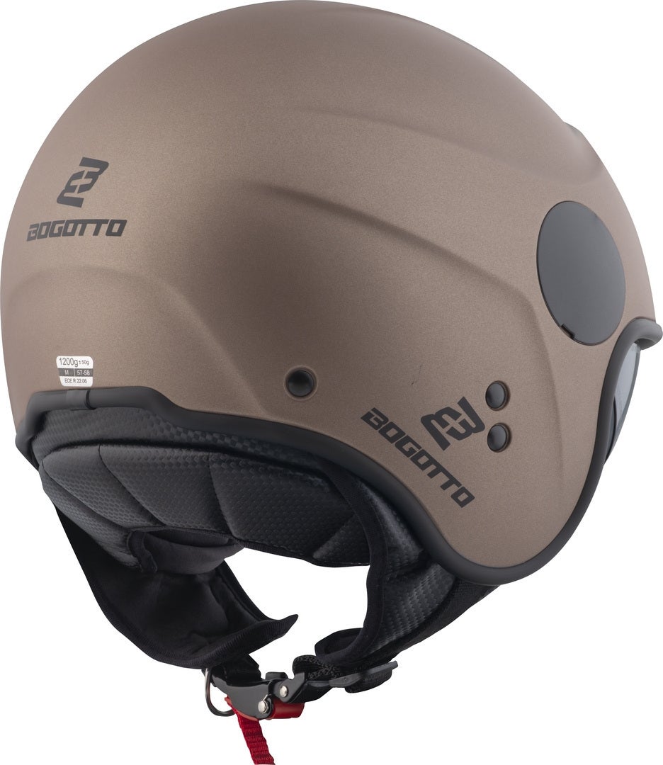 Bogotto H595 SPN Jet hjelm Brun Matt XS (53/54) Figur 2