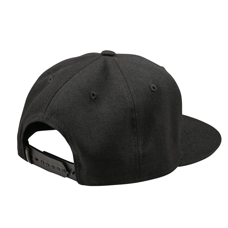 Troy Lee Designs Flat Bill Snapback Signature Hat - Svart Figur 3