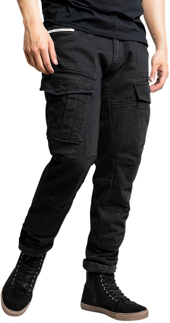 John Doe Defender Mono Damer Motorcykel Tekstil Bukser Sort 26 L34 Figur 16