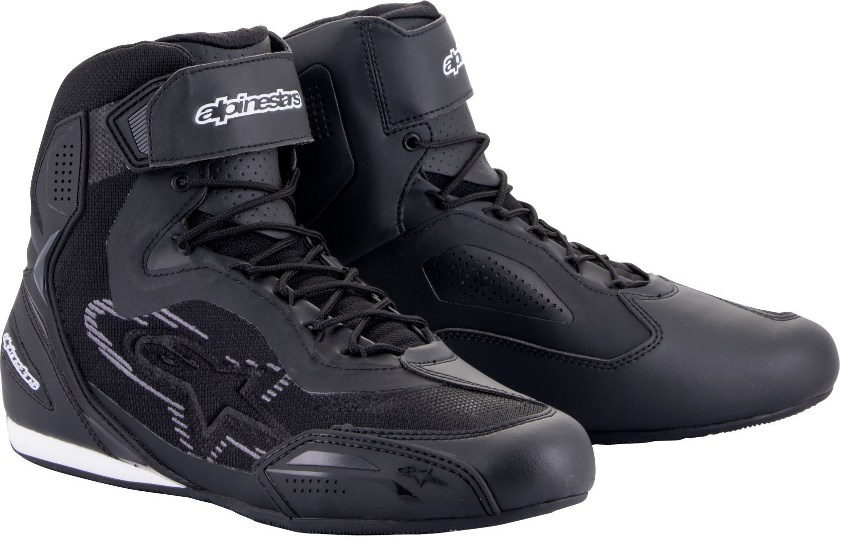 Alpinestars Faster 3 Rideknit Pantofi de motocicletă negru/gri închis 6 (38) Figura 1