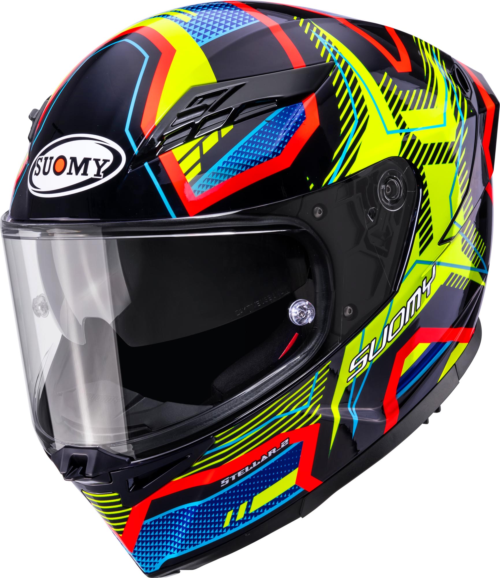 Suomy Stellar 2 Blackstar Helm blau/gelb S (55/56) Abbildung 1